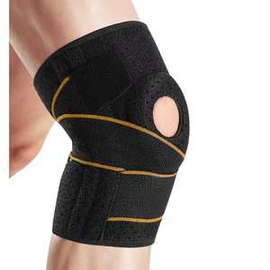 Genouillère en néoprène épaisse et durable, réglable, pour compression, stabilité, soulagement de la douleur et protection des blessures sportives - Product Image 4