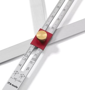 Équerre combinée industrielle en alliage d'aluminium 20-160 avec personnalisation OEM/ODM et échelle imprimée noire - Product Image 4