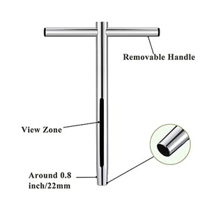 Sonda de madera de teca para análisis de suelo con mango de acero - Herramienta de análisis para jardín al por mayor - Product Image 3