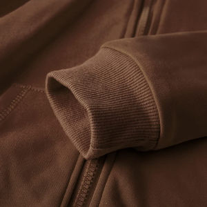 Sudaderas con capucha para niños al por mayor, de alta calidad, unisex, de color sólido, con logotipo personalizado, sudaderas con cremallera para bebés y niños. - Product Image 5