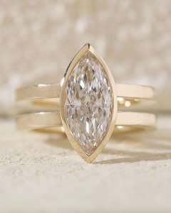 Anillo personalizable de diamante de laboratorio de oro amarillo blanco de 10K, 14K, 18K, certificado IGI, anillo de compromiso de diamante cultivado en laboratorio de joyería CVD - Product Image 3