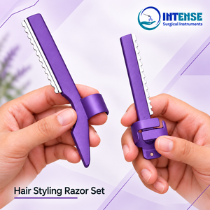 Custom Hair Styling <b>Razor</b> <b>Set</b> Professional Hair Cutting Shaping Texturizing Tools for Barber Salon Intense Surgical Instruments - Product Image 2