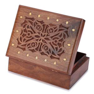 Luxury Wooden Eco-Friendly Polished Jewelry <b>Box</b> Foldable Stackable Design for Wedding Gifts Living Room Decor - Product Image 4