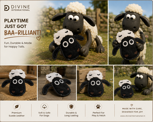 Jouet pour animaux de compagnie en cuir suédé, design personnalisé et fournisseur de commandes en gros de Divine International - Product Image 6