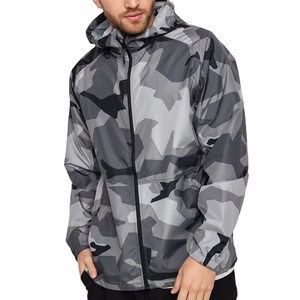 Veste coupe-vent pour homme de qualité supérieure, tissu imperméable et respirant, séchage rapide, réversible, personnalisable, sports de plein air - Product Image 1