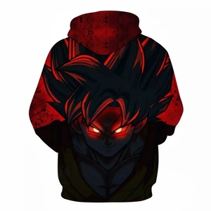 Sweat à capuche pour homme, imprimé numérique de personnage de dessin animé 3D, 100% polyester, séchage rapide, coupe ample, tendance, vente en gros - Product Image 2
