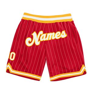 Shorts de basket-ball décontractés unisexes authentiques et respirants pour l'été, taille mi-haute élastique, en Spandex/Polyester avec poches - Product Image 2