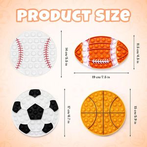 4 Cubi Antistress in Silicone per Adulti e Scuola, Giocattoli per Alleviare Stress e Ansia, Oggetti Rilassanti Sportivi - Product Image 2
