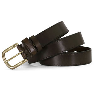 Cinturón de Cuero Genuino para Hombre, 3.5CM de Ancho, Capa Superior de Piel de Vaca Pura, Moderno, Simple, Versátil, Casual, con Hebilla de Aguja - Product Image 3