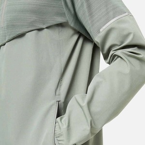 Custom Logo Solid Eco-Friendly <b>Half</b>-<b>Zip</b> Windbreaker <b>Jacket</b> & Shorts Breathable Windproof Nylon Tracksuit Set - Product Image 6