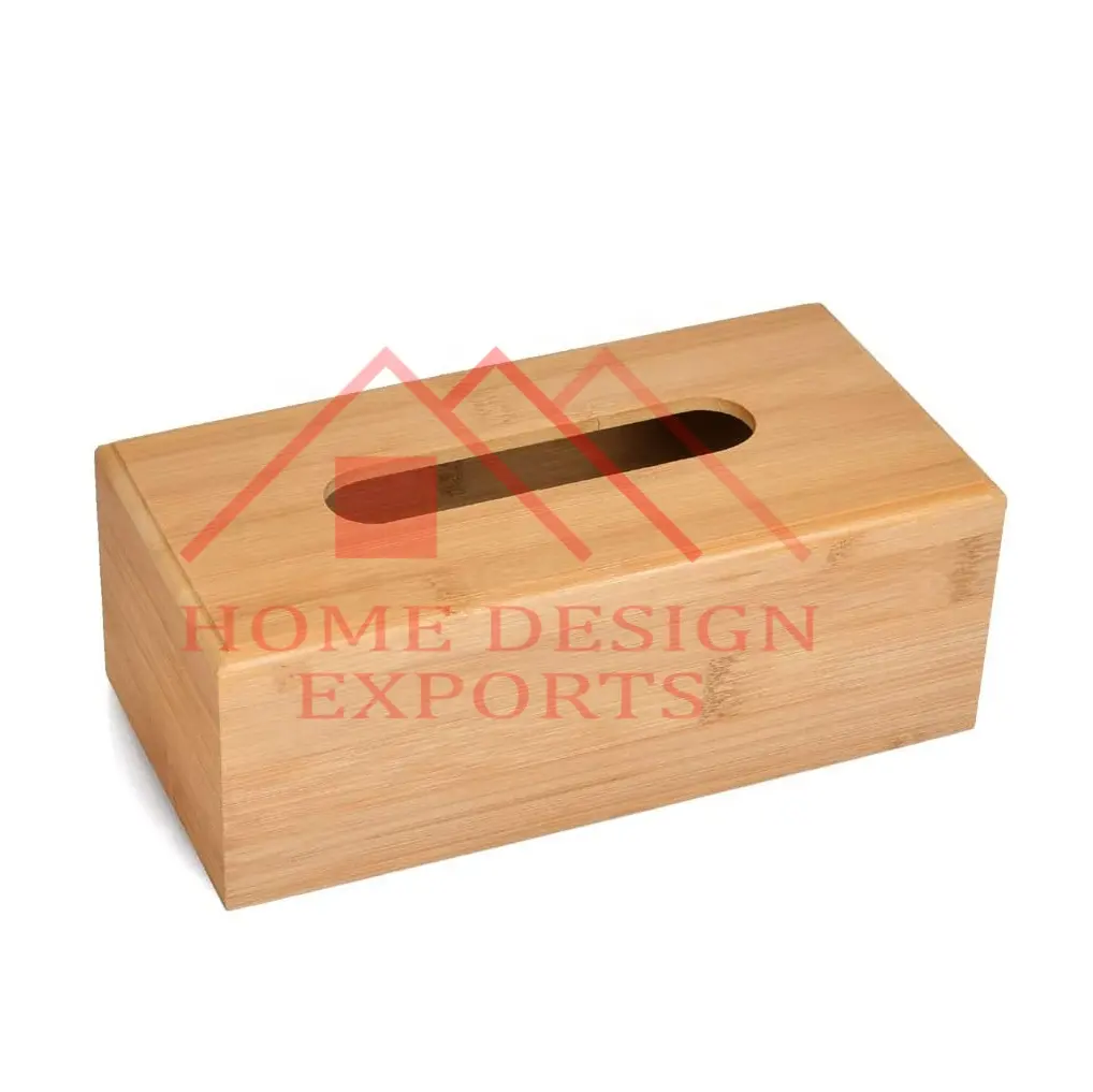 आयताकार आकार लकड़ी के ऊतक बॉक्स कवर के लिए तालिका के शीर्ष सजावट गर्म बेच लकड़ी के होटल और रेस्तरां के लिए टिशू पेपर बॉक्स