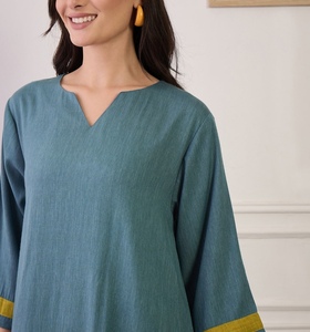 Hot sale Designer <b>Kaftan</b> Kurta For Women Western Ladies Ethnic <b>Kaftan</b> Set Batwing Sleeves Loose Fit <b>Kaftan</b> Party Festival Wear - Product Image 3