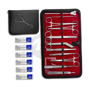 Kit de laparotomie chirurgicale pour étudiants, 18 pièces, pour la pratique de la suture, ensemble d'aide à l'apprentissage pour laboratoire d'anatomie scolaire - Product Image 2