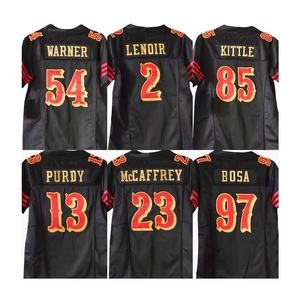 2025 Venta al por mayor Rivalries Collection Mujeres Jóvenes 85 Kittle 19 Samuel 23 Mccffrey 13 Purdy Stitched American Football Jersey - Product Image 1
