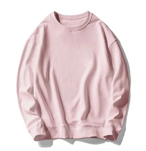 Best Selling High Quality Men's Puffer Sweatshirt Crew Neck Pullover in Solid Style Winter Plain Dyed Technique - Product Image 1