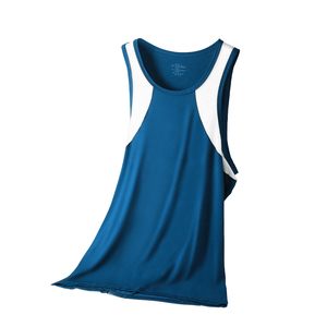 Camisetas sin mangas de cuello alto para hombre, 100% algodón, corte formal, longitud regular, estilo vintage lavado, estampado de leopardo en la parte delantera - Product Image 4