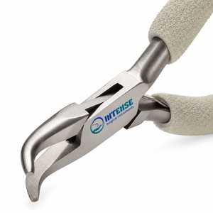 Alicates Profesionales de Acero Inoxidable con Punta Curva para Joyería, Herramienta de Precisión para Doblar Alambre y Abalorios, Mango Ergonómico - Product Image 1