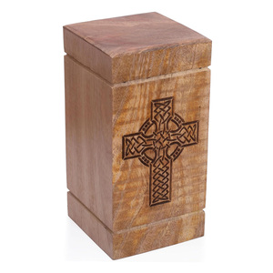Factory Supply Wooden Urn Box <b>for</b> <b>Ashes</b> Mango Wood Funeral Cremation <b>Ash</b> Scatter Box Human & Pets Lifelong Memorial Columbarium - Product Image 1