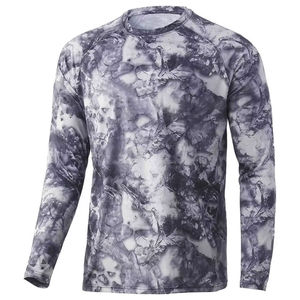 เสื้อยืดแขนยาวลายพรางสำหรับผู้ชาย ผ้าถัก ระบายอากาศ แห้งเร็ว สปอร์ต คอกลม ทรงปกติ ผ้าฝ้าย 180 กรัม - Product Image 1