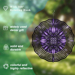 CIFbuy Girandola Solare Eolica 4 in 1 per Esterni, Decorazione per Giardino, Patio, Cortile, Balcone - TikTok per Servizio Ritiro Temu - Product Image 5