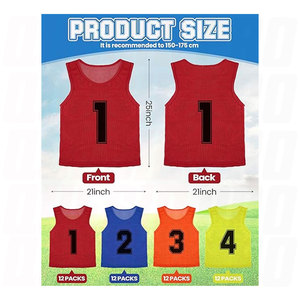 Chalecos Deportivos de Malla de Nailon para Fútbol, Chaleco de Entrenamiento Transpirable, Camiseta Ligera para Prácticas de Baloncesto y Fútbol - Product Image 2