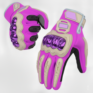 Guantes de Motocicleta de Cuero Personalizados OEM de Alta Calidad, Protección para los Nudillos, para Todo Clima, Guantes de Motociclista - Product Image 1