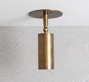 Spotlight réglable en laiton – Luminaire encastré pivotant de style Mid-Century, Plafonnier fait main - Product Image 3