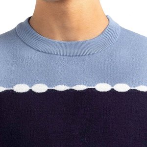Pull tricoté tendance pour homme de marque de mode, avec fermeture éclair, couleur unie, col montant, manches longues, décontracté, pour l'automne - Product Image 4