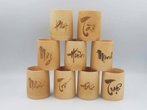Premium Bamboo Fiber Coffee <b>Cup</b> <b>Reusable</b> Eco Friendly Mug with Custom Logo from Vietnam - Product Image 3