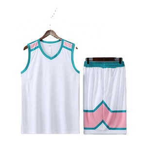 Prêt à expédier des ensembles de maillots de basket-ball de chemises en maille pour la mêlée d'équipe Short de sport à séchage rapide avec poches Impression de logo personnalisé - Product Image 2