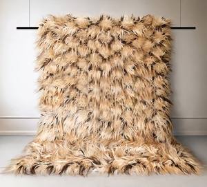 Tapis marocain shaggy en laine noué à la main 8x10, tapis berbère fait main, taille personnalisée, tapis marocain Beni Ourain en laine à poils longs fait main - Product Image 1