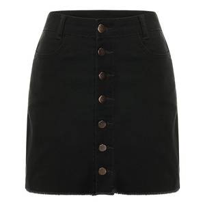 Custom Women Summer A-Line Knee-Length Eco-Friendly Casual High Waist Slim Denim Skirt Beach Club Leisure Dailywear - Product Image 4
