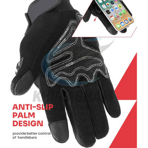 Guantes de Motocicleta de Cuero de Nuevo Estilo para Motociclismo al Aire Libre, Guantes de Carreras de Dedo Completo con Diseño Antideslizante y Transpirable - Product Image 3