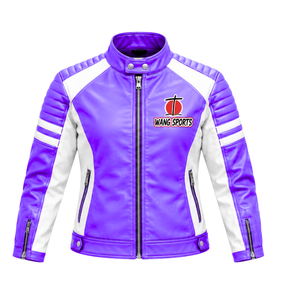 Chaqueta de Cuero para Hombre de Alta Calidad, Estilo Motero, con Paneles Acolchados en los Hombros, Bolsillos con Cremallera Funcionales y Cuello Alto Elegante, Personalizable - Product Image 1