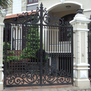 Puerta y Valla de Jardín Decorativas de Hierro Forjado Personalizadas para Casas con Diseño de Entrada Moderna para Villas Elegantes de Hoy - Product Image 6