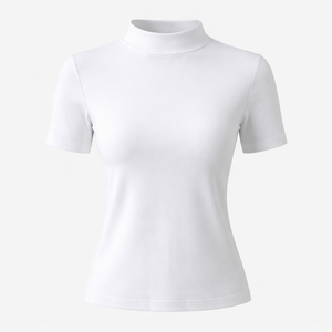 Camisetas de Manga Corta con Cuello Redondo Personalizadas al por Mayor para Mujer - Fabricante y Proveedor OEM - Product Image 1