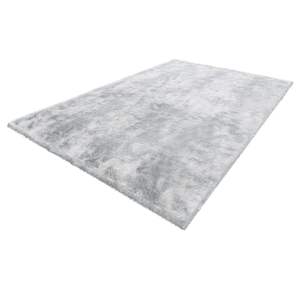 Alfombra Moderna para Decoración del Hogar, Estética, Gris Claro, 6 x 9 Pies, Alfombra Interior de Felpa, Suave, Antideslizante, Modelo Tie-Dye - Product Image 1