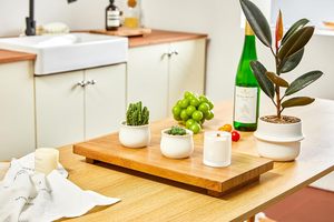 Acacia Wood Riser Pedestal Stand – Farmhouse Wood Display Riser for Kitchen and Bathroom Décor Plant Stand, Jewelry Holder, - Product Image 2