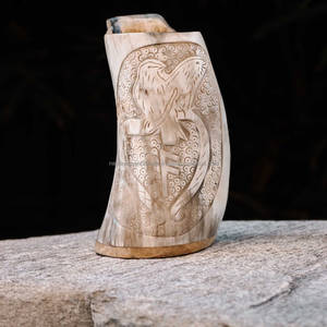 Taza de cuerno pulido de alta calidad de estilo moderno, Color Natural, experiencia de bebida de cerveza Premium, producto artesanal Natural - Product Image 3