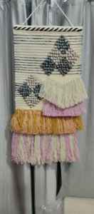 Alfombra Decorativa Abstracta Tejida a Mano de Nuevo Diseño |   Tapiz de Macramé Tejido a Mano, Decoración Boho Moderna para Colgar en la Pared -35 - Product Image 6