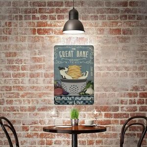 CIFbuy Targa in metallo vintage con pastore australiano 'I Am Your Friend' in alluminio, decorazione da parete per casa, bar, caffetteria - Product Image 6