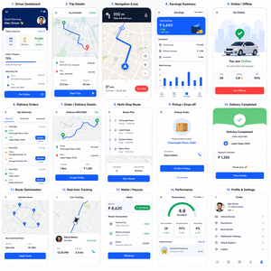 Application avancée pour conducteurs, pour la gestion des trajets, les opérations de livraison et la navigation en temps réel avec automatisation intelligente - Product Image 1