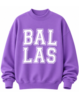 High Quality Women's Heavy Cotton <b>Mock</b> Neck Pullover Oversized Fleece Sweatshirt with Custom Screen Printing OEM Service - Product Image 6