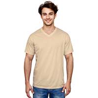 T-shirt personnalisé pour homme, 100% coton, col en V, manches courtes, décontracté, disponible jusqu'à 6XL
