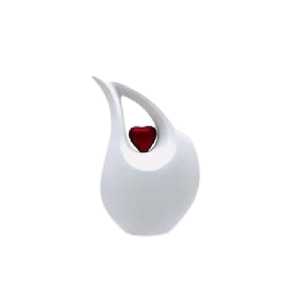 Glossy <b>Red</b> Adult Teardrop Brass Eco-Friendly Handmade Cremation Urns Personalized Memorial Ashes Keepsake Golden Heart Jars - Product Image 5