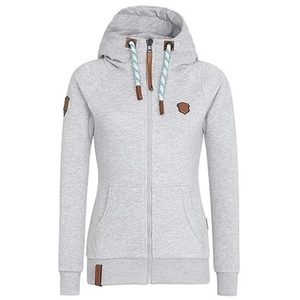 Sudadera con capucha y doble cremallera para mujer, con dobladillo acanalado, de jersey ligero, al por mayor, fabricante de ropa casual, ropa personalizada - Product Image 4
