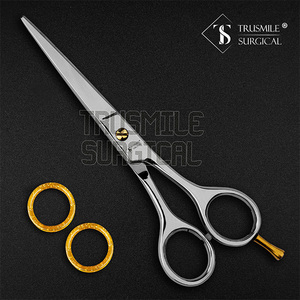 Vente en gros de ciseaux de coiffeur en acier inoxydable de haute qualité ciseaux de coupe de cheveux argentés avec pointe de lame tranchante pour la coiffure - Product Image 2