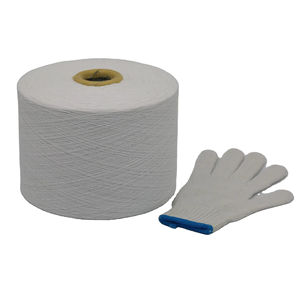 Gants de travail en coton blanc sur mesure, prix abordable, haute qualité, prix d'usine, avec grip en caoutchouc, vente en gros - Product Image 3