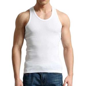 Débardeur de fitness décontracté pour homme, couleur unie, en coton, vente en gros OEM ODM - Product Image 1