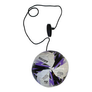 Customizable Logo Children's Soccer Ball Training Device Durable PU PVC Material Loop Handle Classic Style Football Training - Product Image 4